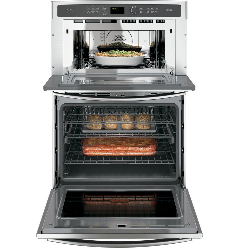 Ge Appliances PT9800SHSS Ge Profile™ 30 In. Combination Double Wall Oven With Convection And Advantium® Technology