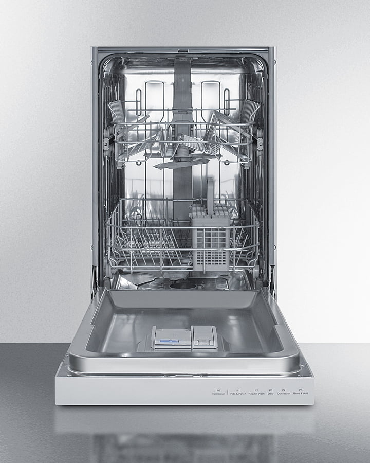 Summit DW18SS4 18" Wide Built-In Dishwasher