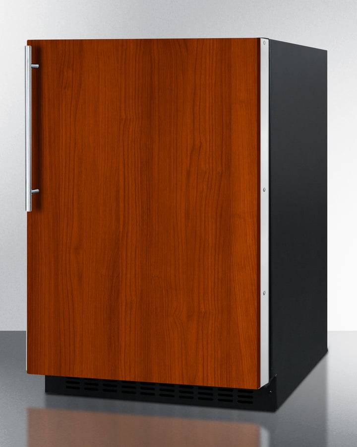 Summit AL54IF Built-In Undercounter Ada Compliant All-Refrigerator With Panel-Ready Door, Black Cabinet, Door Storage, And Digital Controls