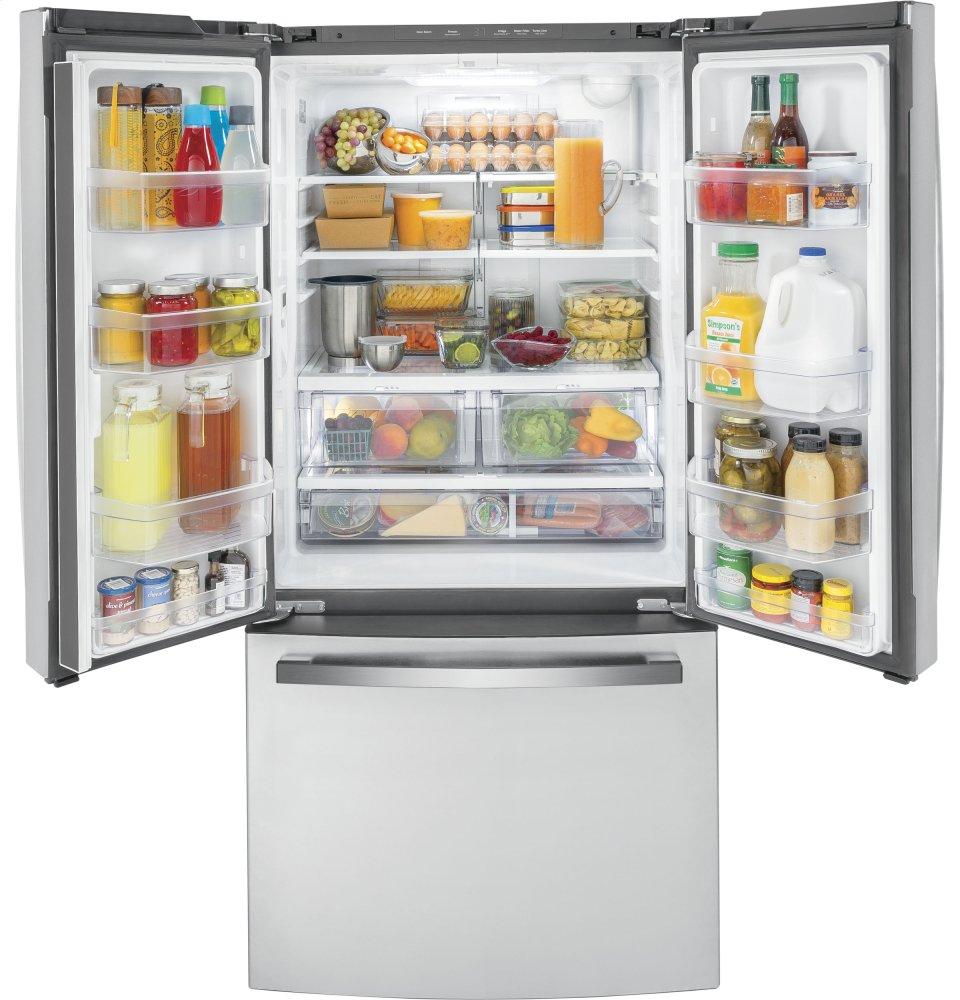 Ge Appliances GWE19JSLSS Ge® Energy Star® 18.6 Cu. Ft. Counter-Depth French-Door Refrigerator