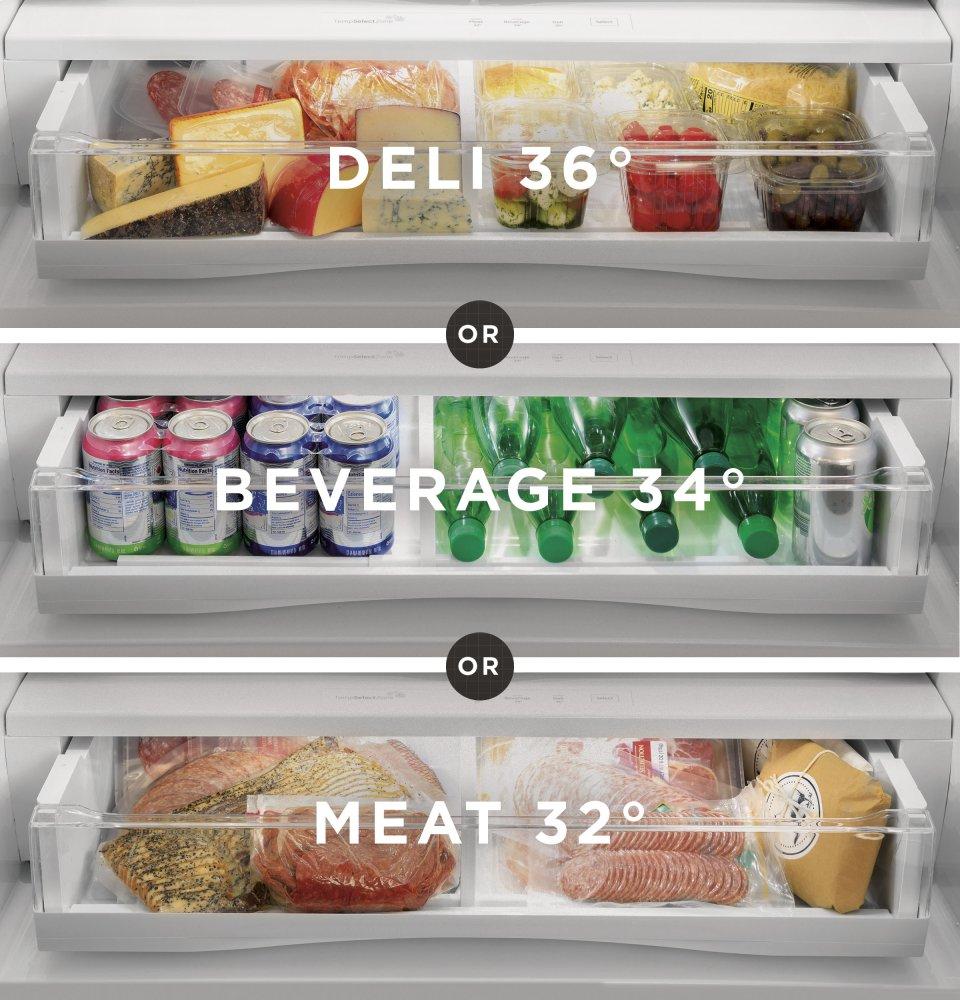 Ge Appliances PFE28PYNFS Ge Profile™ Series Energy Star® 27.7 Cu. Ft. Smart Fingerprint Resistant French-Door Refrigerator With Keurig® K-Cup® Brewing System