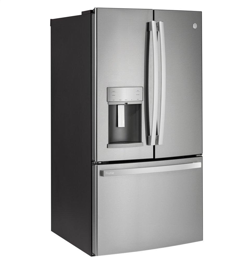 Ge Appliances PYD22KYNFS Ge Profile™ Series 22.1 Cu. Ft. Counter-Depth Fingerprint Resistant French-Door Refrigerator With Door In Door And Hands-Free Autofill