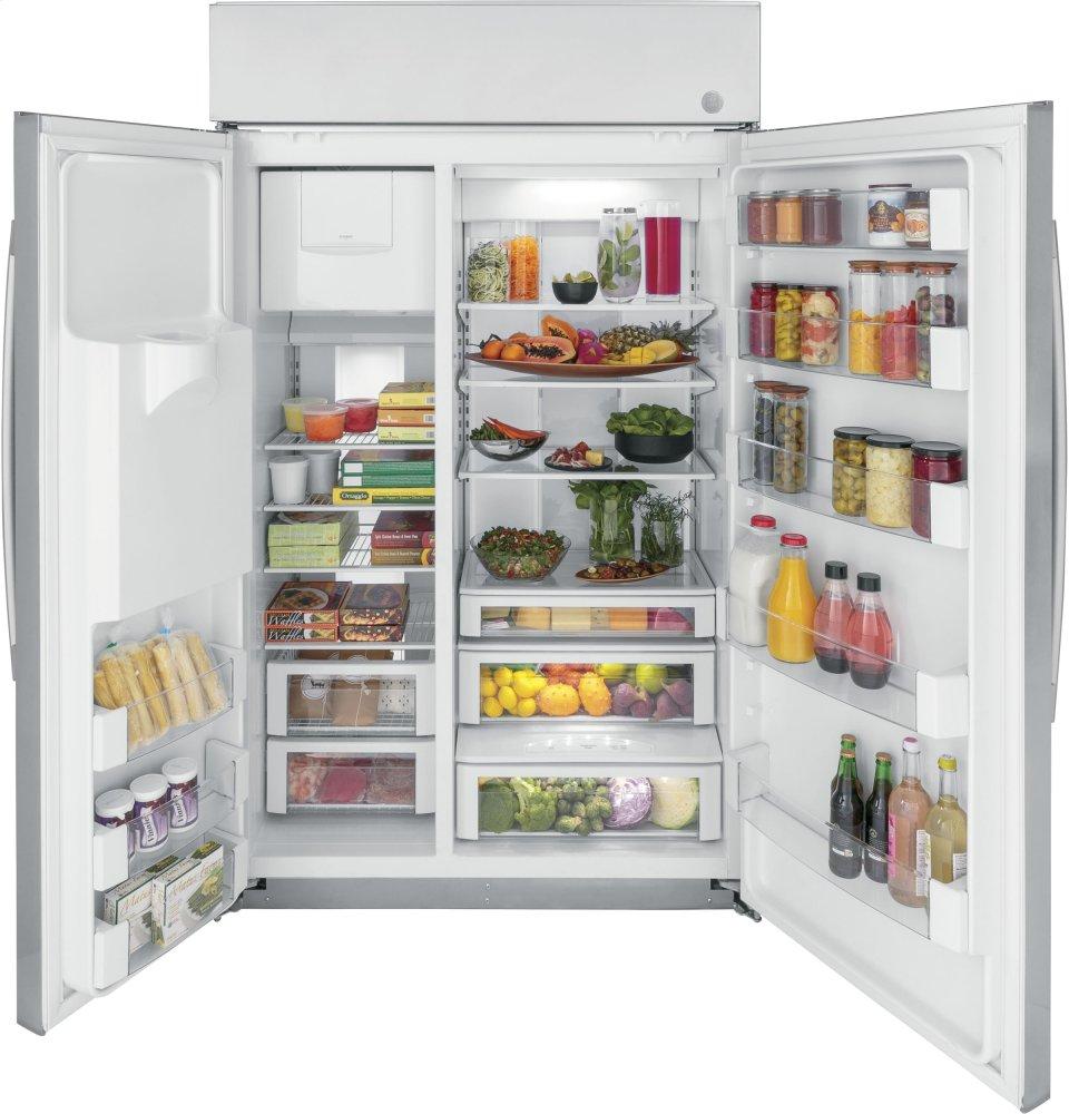 Ge Appliances PSB48YSNSS Ge Profile™ Series 48" Smart Built-In Side-By-Side Refrigerator With Dispenser
