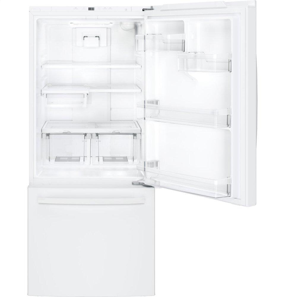Ge Appliances GDE21EGKWW Ge® Energy Star® 21.0 Cu. Ft. Bottom-Freezer Refrigerator
