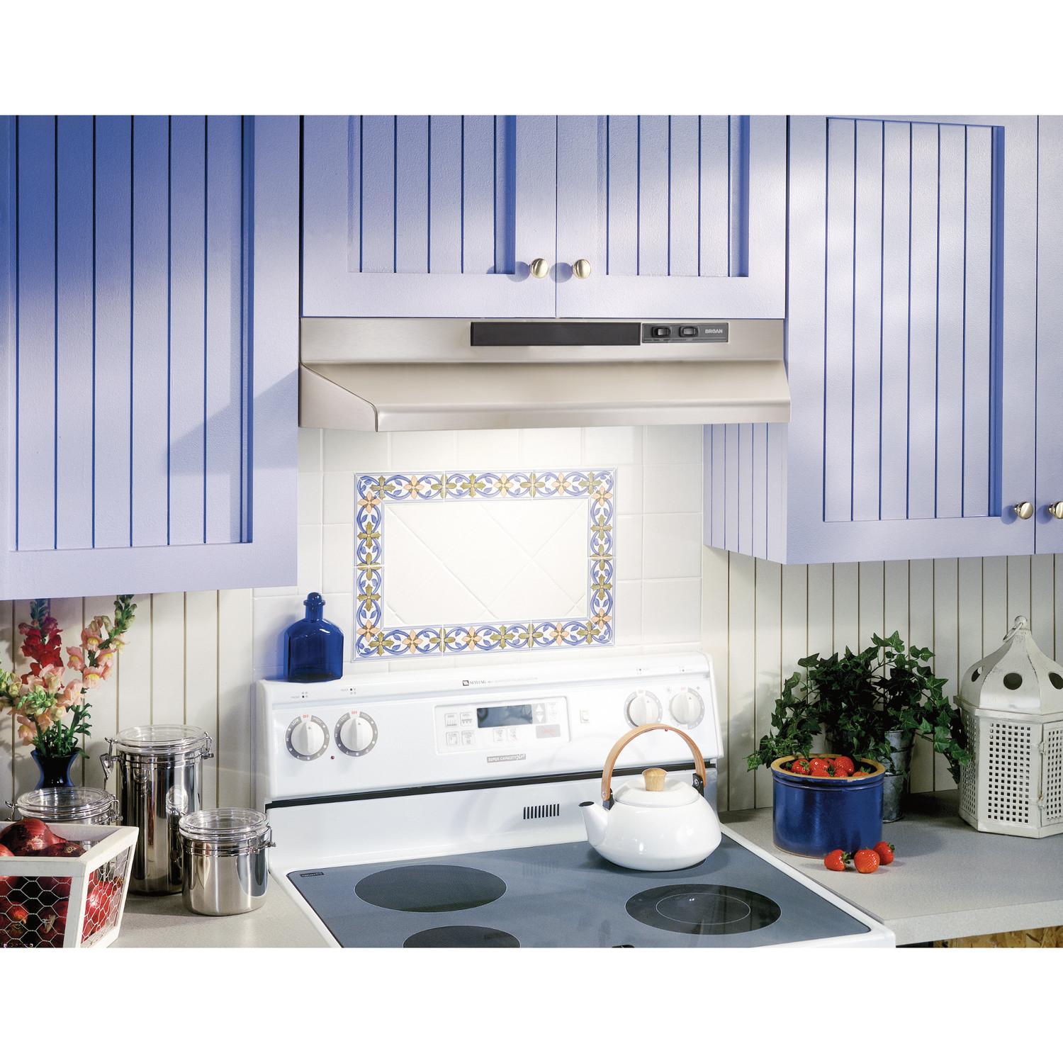 Broan F402404 Broan® 24-Inch Convertible Under-Cabinet Range Hood, 160 Cfm, Stainless Steel
