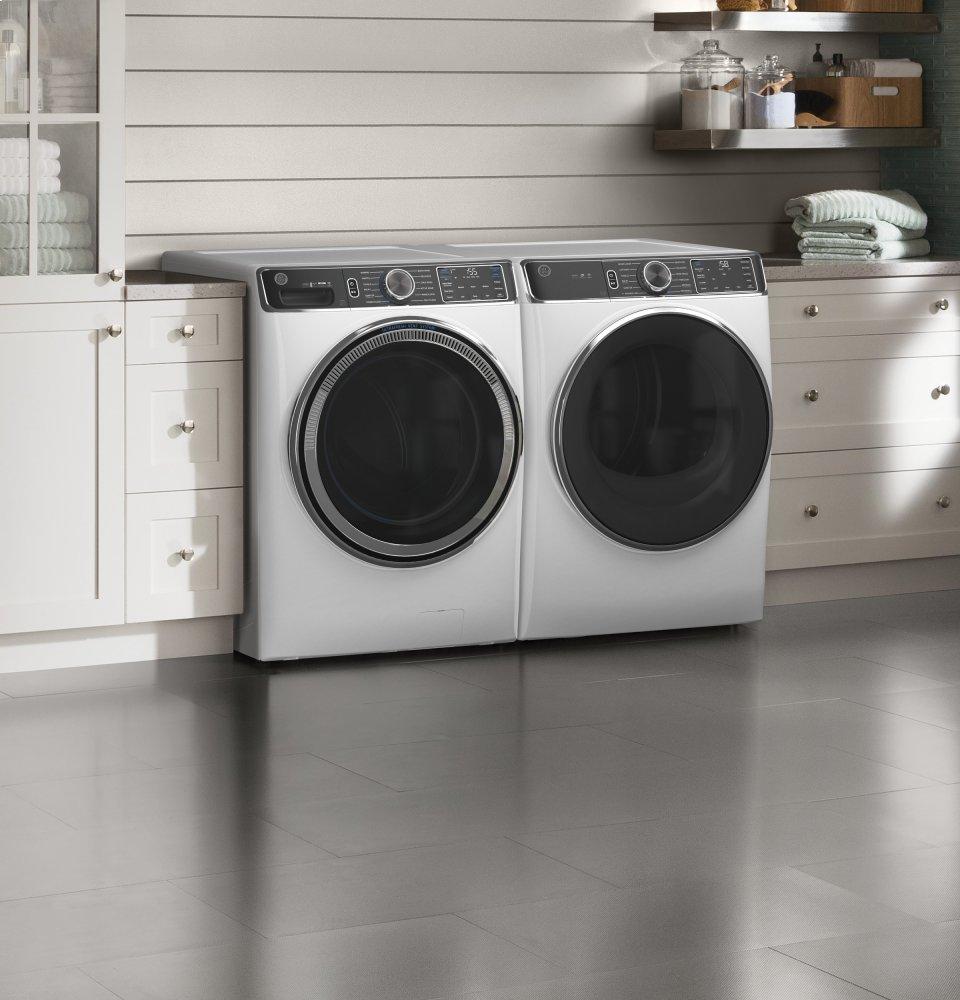 Ge Appliances GFD85GSSNWW Ge® 7.8 Cu. Ft. Capacity Smart Front Load Gas Dryer With Steam And Sanitize Cycle