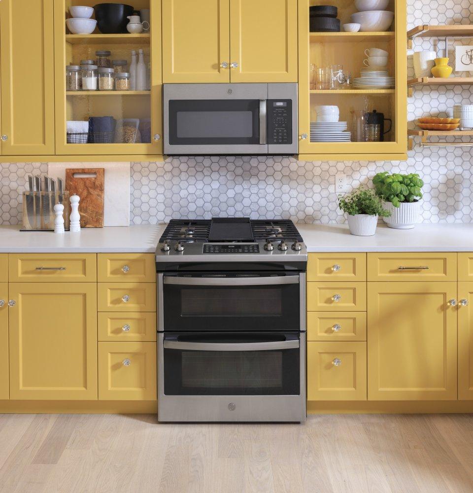 Ge Appliances JVM6175YKFS Ge® 1.7 Cu. Ft. Over-The-Range Sensor Fingerprint Resistant Microwave Oven