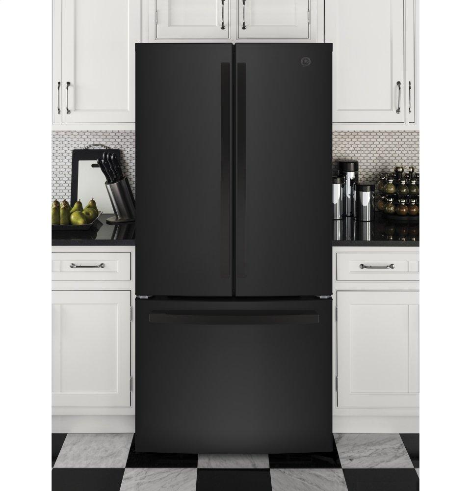 Ge Appliances GWE19JGLBB Ge® Energy Star® 18.6 Cu. Ft. Counter-Depth French-Door Refrigerator