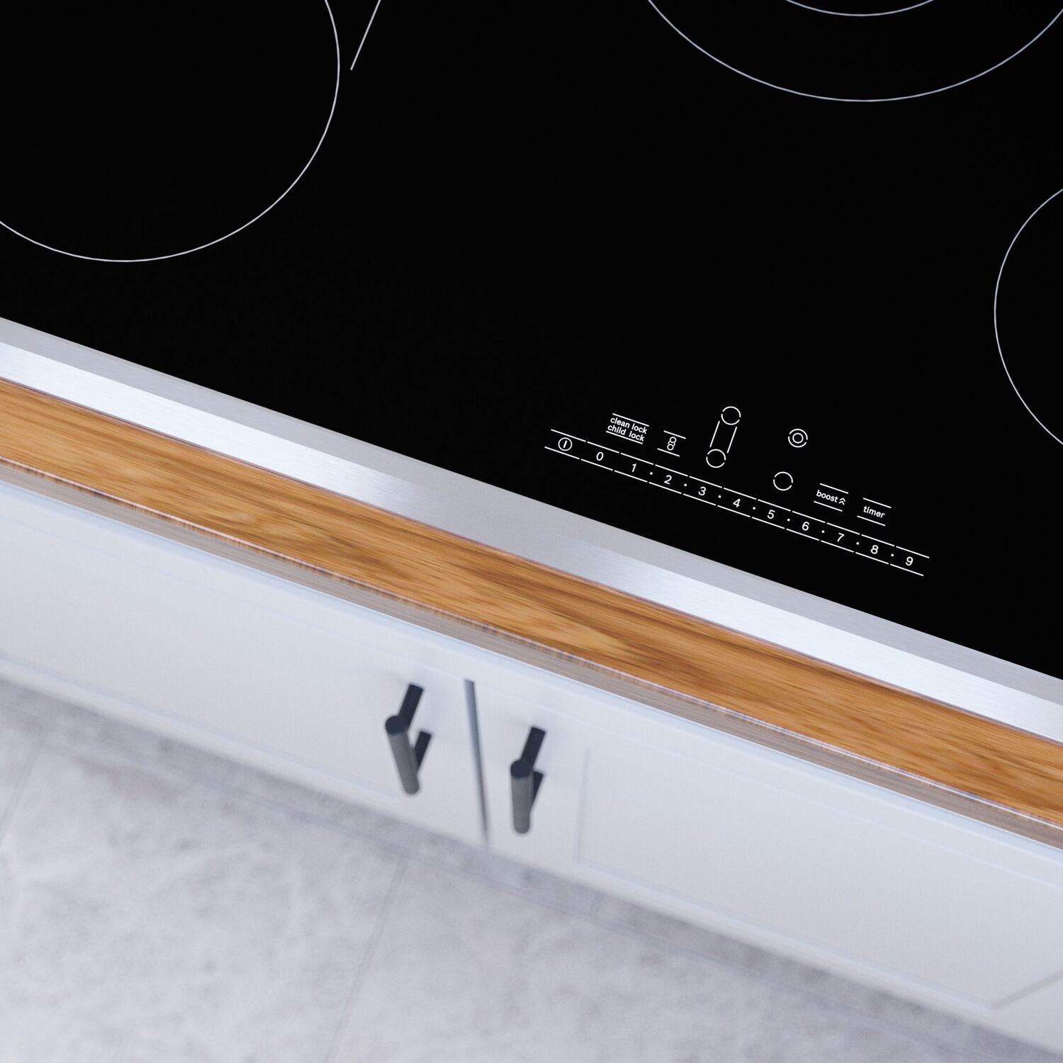 Bosch NET8069SUC 800 Series Electric Cooktop 30'' Black, Surface Mount With Frame Net8069Suc