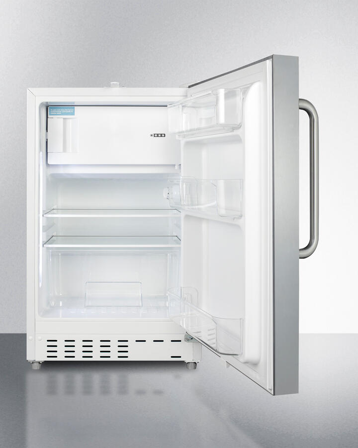 Summit ALRF48CSS 20" Wide Built-In Refrigerator-Freezer, Ada Compliant