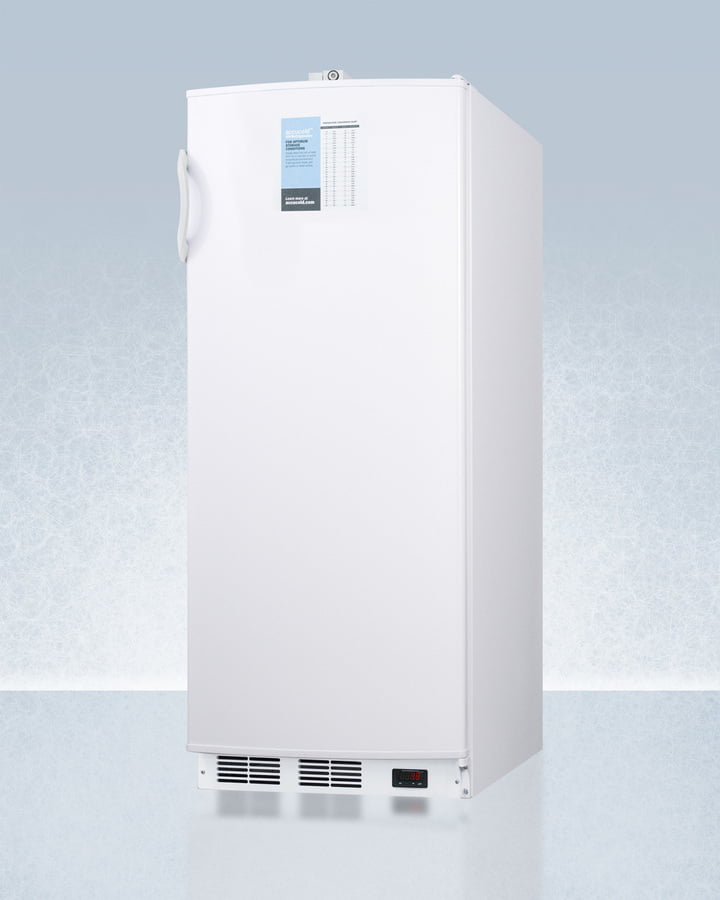 Summit FFAR10PRO 24" Wide 10 Cu.Ft. Auto Defrost Commercial All-Refrigerator With Lock, Digital Thermostat, Internal Fan, And Access Port For User-Provided Monitoring Equipment