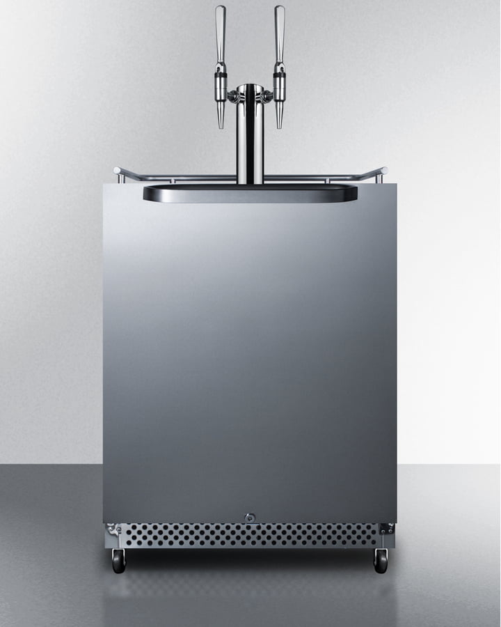 Summit SBC695OSNCFTWIN 24" Wide Built-In Outdoor Coffee Kegerator