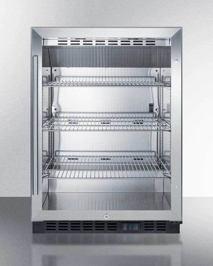 Summit SCR610BL Built-In Undercounter Commercial Beverage Center W/Ss Interior, Lock, And Digital Thermostat