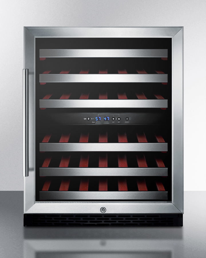 Summit SWC530BLBISTADA 24" Wide Built-In Wine Cellar, Ada Compliant