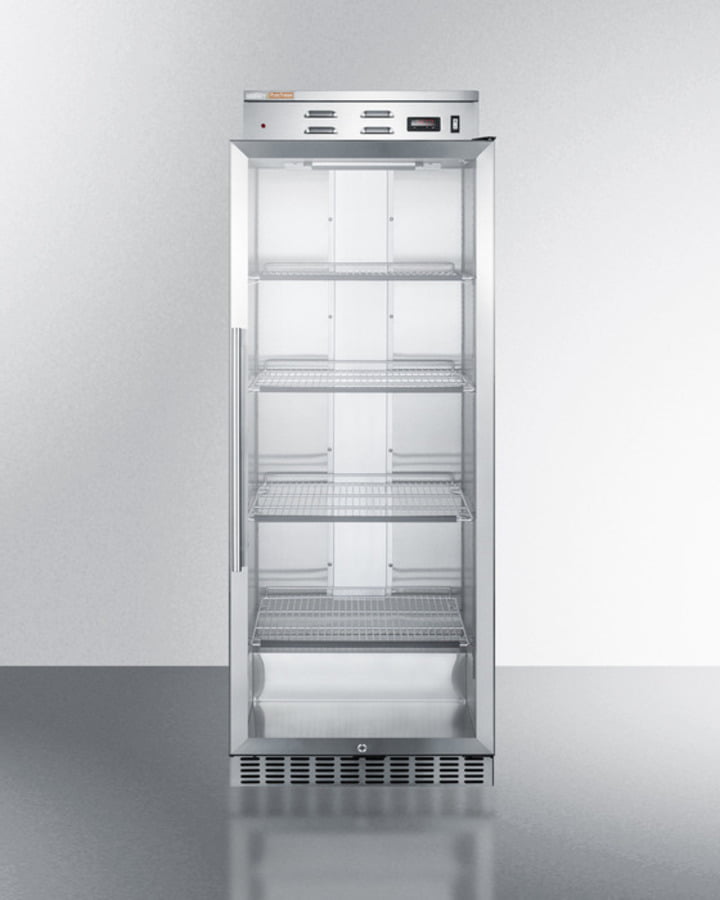 Summit PHC115G Single Chamber Warming Cabinet With Glass Door, Stainless Steel Construction, Digital Thermostat And Lock