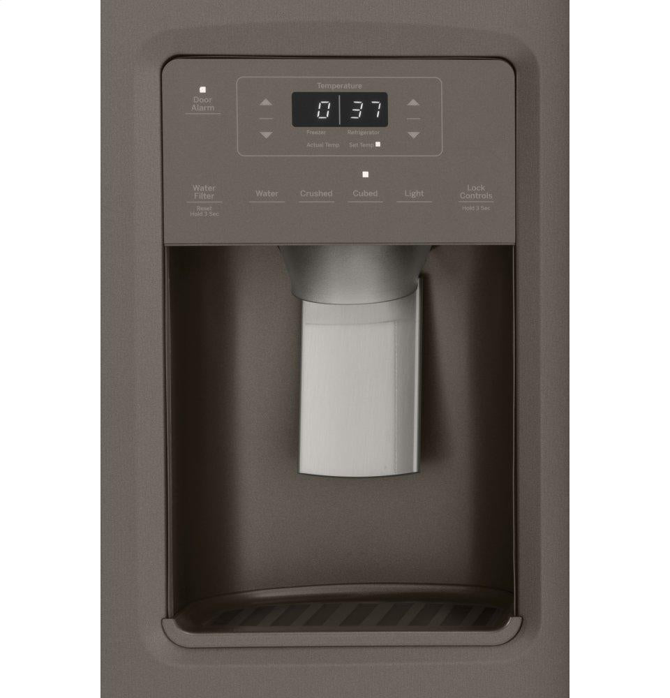 Ge Appliances GZS22IMNES Ge® 21.8 Cu. Ft. Counter-Depth Side-By-Side Refrigerator
