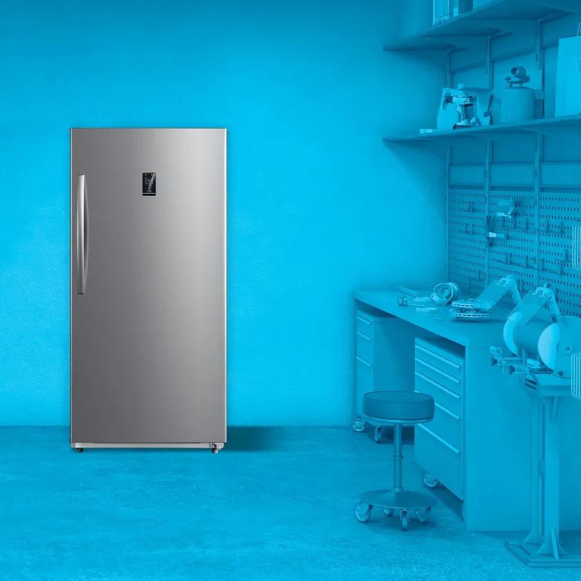 Element Appliance EUF17CECS Element 17.0 Cu. Ft. Upright Convertible Freezer / Refrigerator - Stainless Steel, Energy Star (Euf17Cecs)