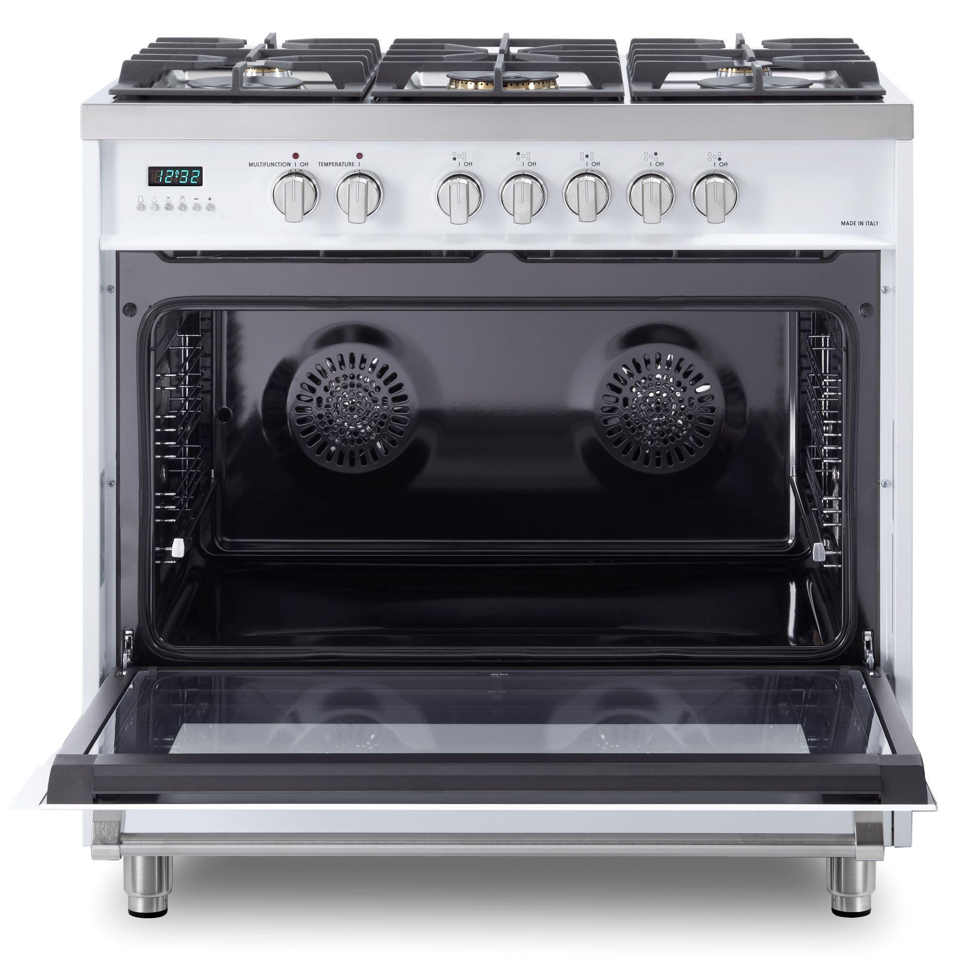 Verona VDFSGE365W White 36" Dual Fuel - Designer Series