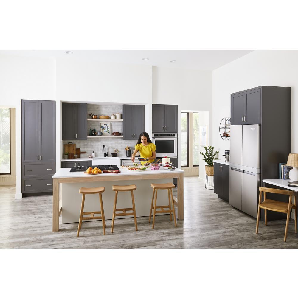Kitchenaid KRQC506MPS 19.4 Cu. Ft. 36-Inch Wide Counter-Depth 4-Door Refrigerator With Printshield™ Finish