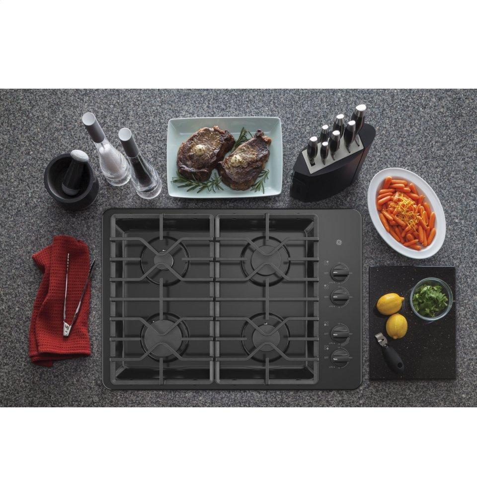 Ge Appliances JGP3030DLBB Ge® 30" Built-In Gas Cooktop With Dishwasher-Safe Grates