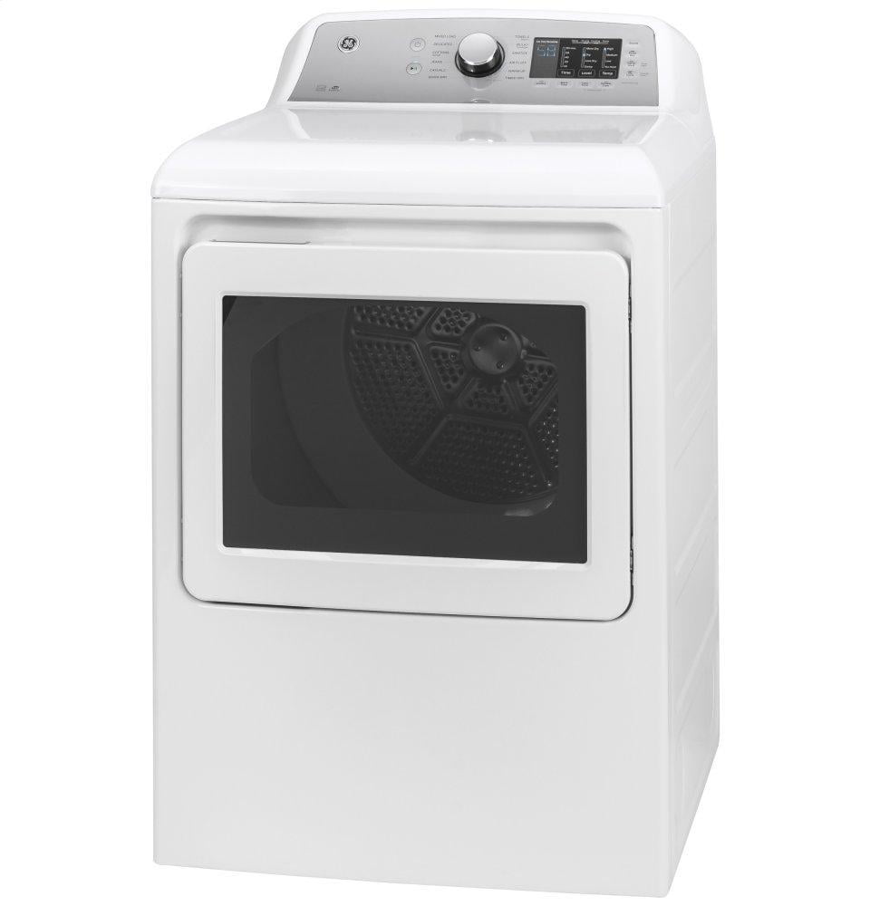 Ge Appliances GTD72GBSNWS Ge® 7.4 Cu. Ft. Capacity Aluminized Alloy Drum Gas Dryer With Sanitize Cycle And Sensor Dry