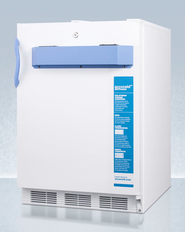Summit VT65MLBIMED2ADA Built-In Undercounter Ada Compliant Medical/Scientific -25 C Capable All-Freezer With Front Control Panel Equipped With A Digital Thermostat And Nist Calibrated Thermometer/Alarm