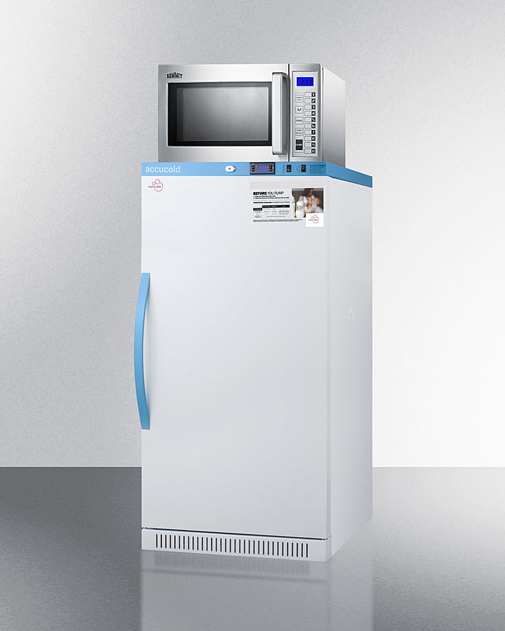 Summit MLRS8MCSCM1000SS 8 Cu.Ft. Momcube Breast Milk Refrigerator/Microwave Combination