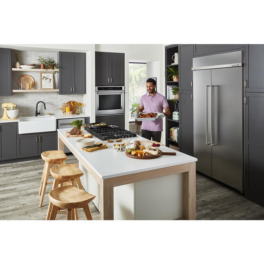 Kitchenaid KBSN702MPS 25.5 Cu Ft. 42" Built-In Side-By-Side Refrigerator With Printshield™ Finish