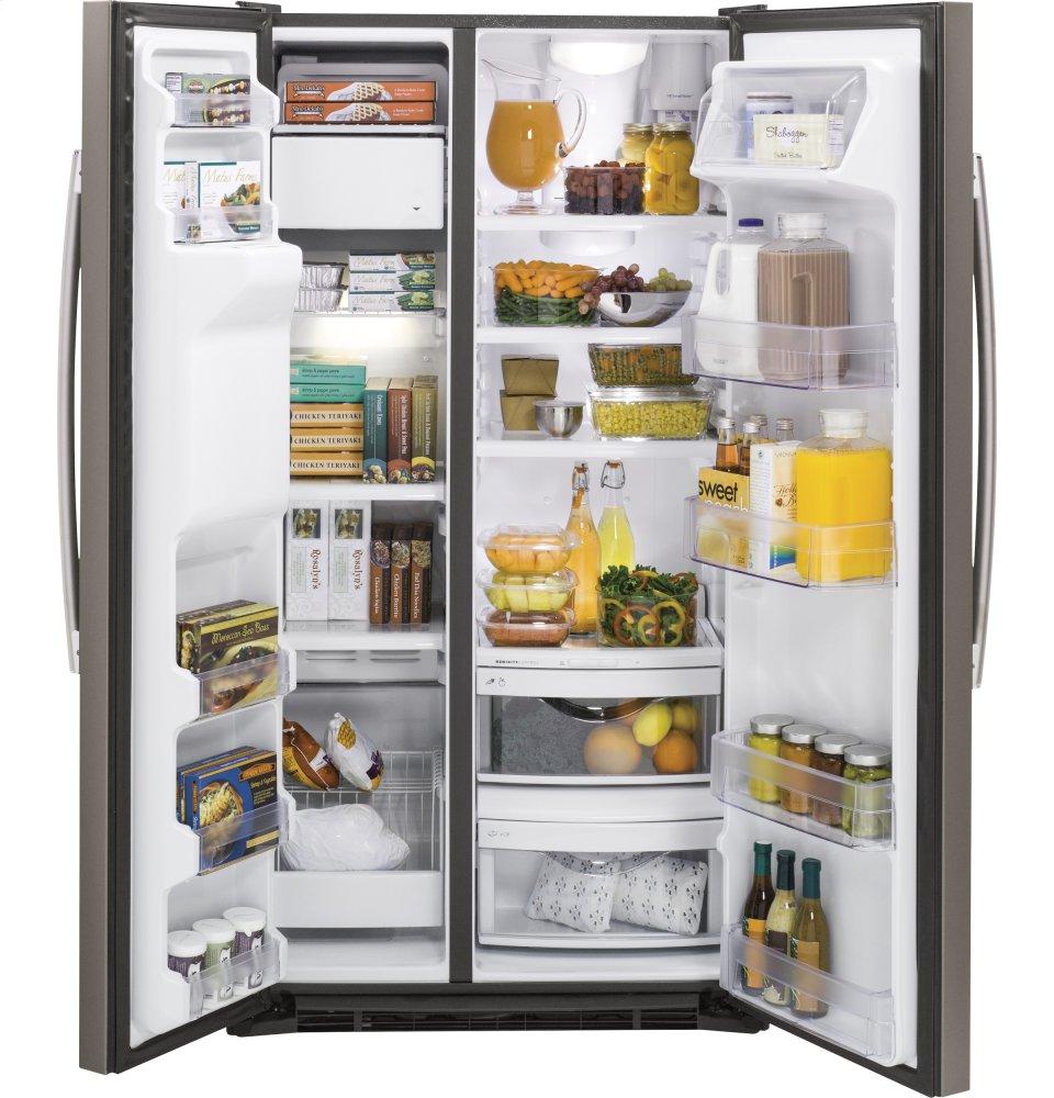Ge Appliances GZS22DMJES Ge® 21.9 Cu. Ft. Counter-Depth Side-By-Side Refrigerator