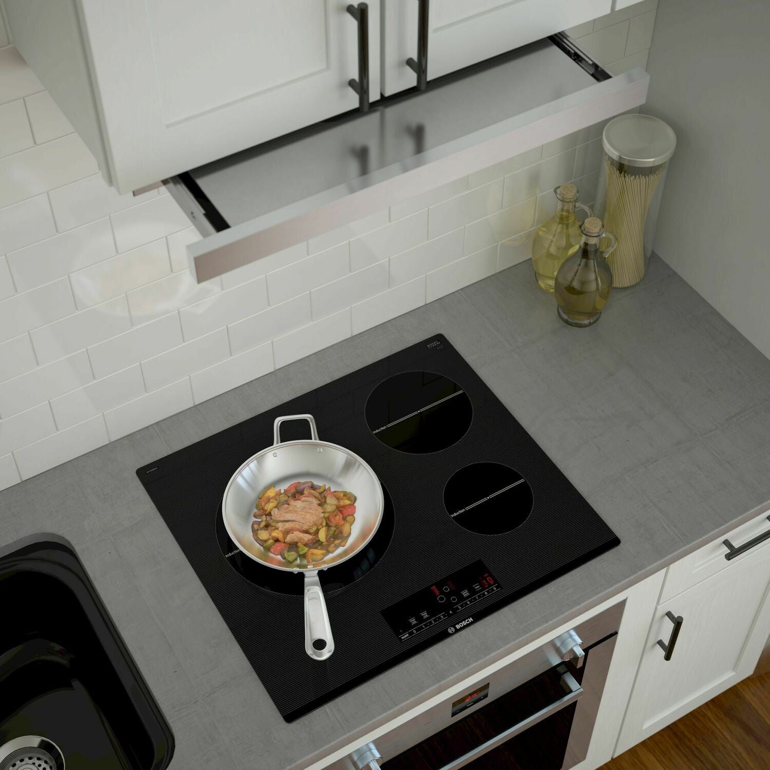 Bosch NIT5469UC 500 Series Induction Cooktop 24'' Black Nit5469Uc