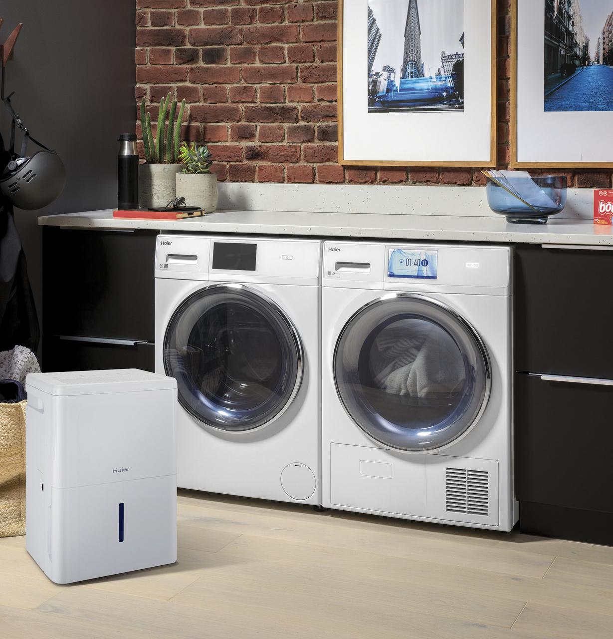 Haier QDHR50LZ Haier 50 Pint Energy Star® Portable Dehumidifier With Smart Dry For Wet Spaces
