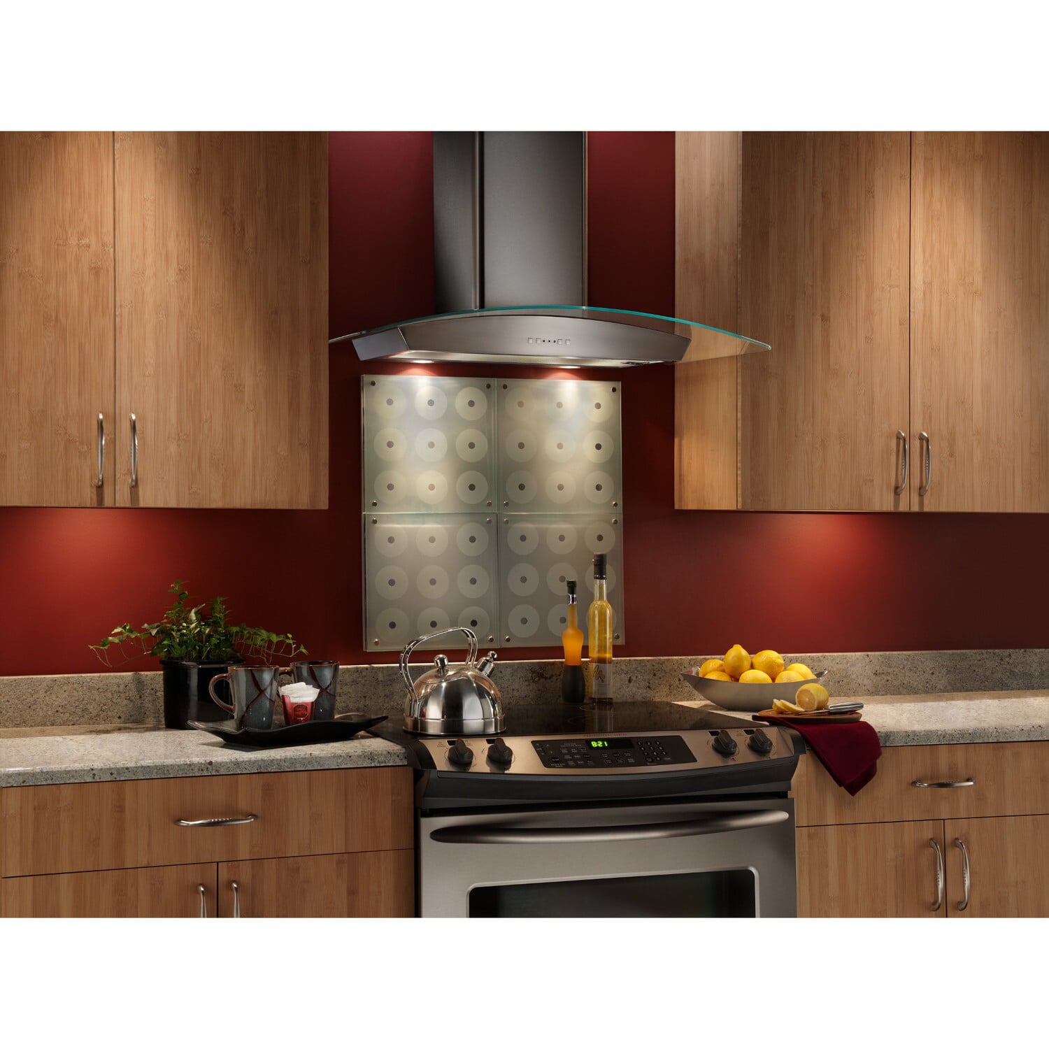 Broan EW5630SS Broan® 30-Inch Curved Glass Canopy Wall-Mount Range Hood W/ Heat Sentry , 500 Cfm, Stainless Steel