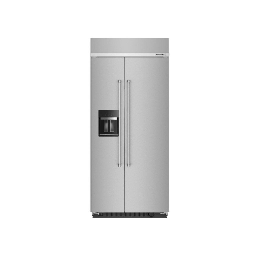 Kitchenaid KBSD708MSS 29.4 Cu. Ft. 48" Built-In Side-By-Side Refrigerator With Ice And Water Dispenser