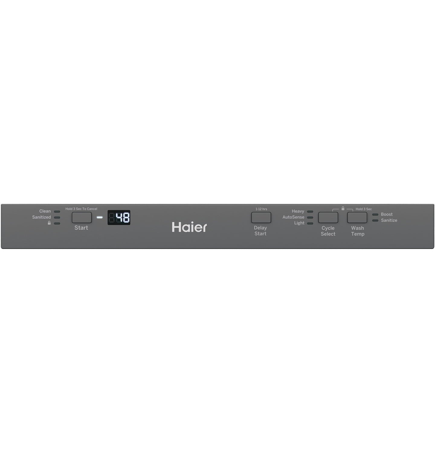 Haier QDT125SSLSS Haier 18" Stainless Steel Interior Dishwasher With Sanitize Cycle