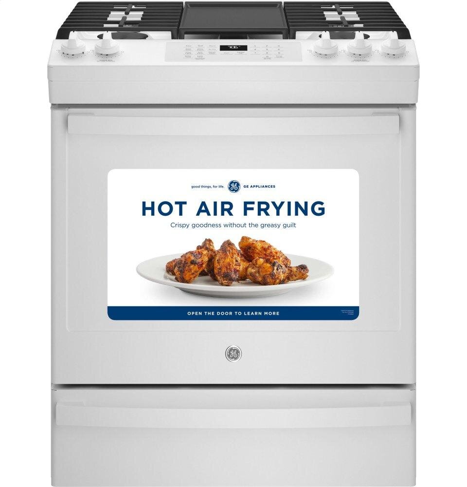 Ge Appliances JGS760DPWW Ge® 30" Slide-In Front-Control Convection Gas Range With No Preheat Air Fry