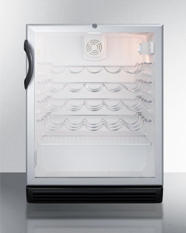 Summit SWC6GBLBIADA 24" Wide Built-In Wine Cellar, Ada Compliant