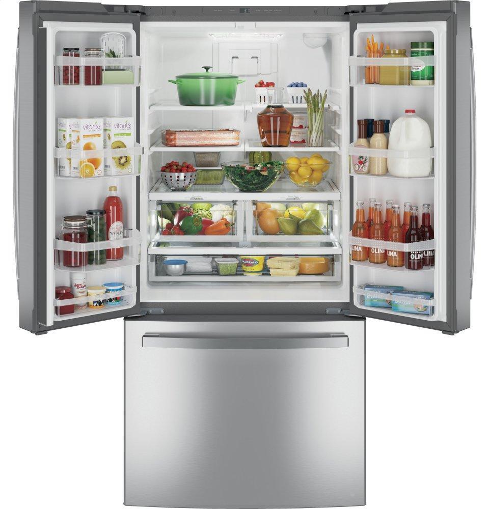 Ge Appliances GNE25JYKFS Ge® Energy Star® 24.7 Cu. Ft. French-Door Refrigerator