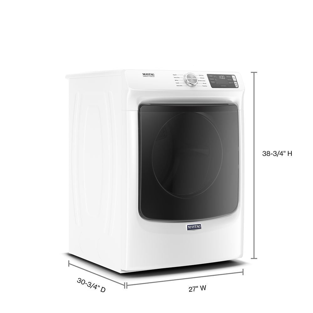 Maytag MGD5630HW Front Load Gas Dryer With Extra Power And Quick Dry Cycle - 7.3 Cu. Ft.