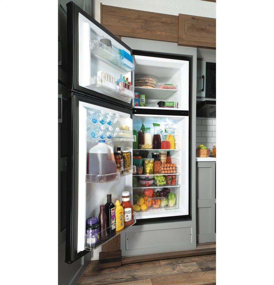Ge Appliances GPV10FGNBB Ge® 9.8 Cu. Ft. 12 Volt Dc Power Top-Freezer Refrigerator