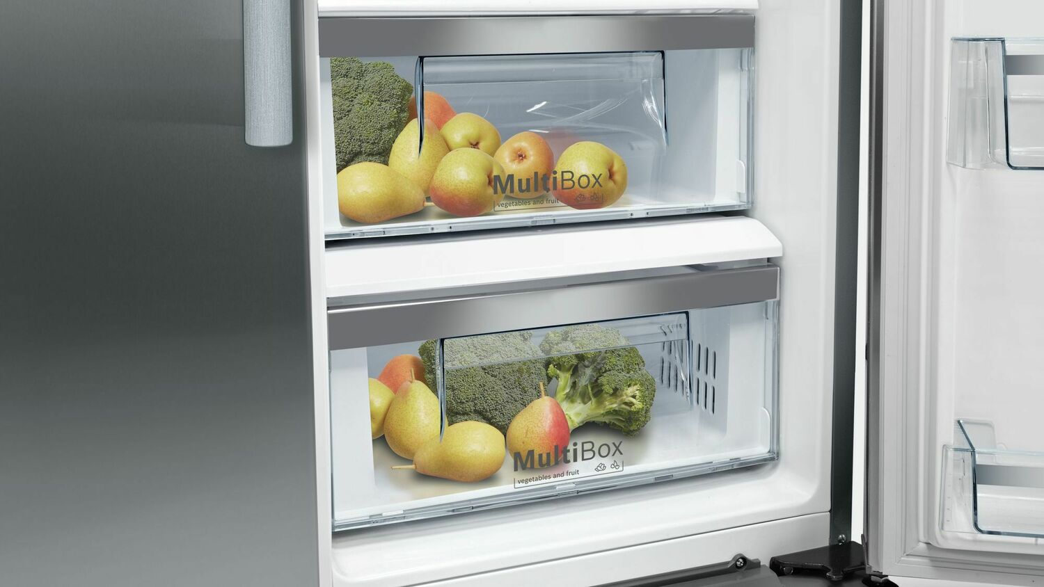 Bosch B20CS30SNS 300 Series Freestanding Counter-Depth Side-By-Side Refrigerator 36'' Easy Clean Stainless Steel B20Cs30Sns