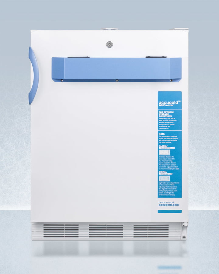 Summit VT65MLBIMED2ADA Built-In Undercounter Ada Compliant Medical/Scientific -25 C Capable All-Freezer With Front Control Panel Equipped With A Digital Thermostat And Nist Calibrated Thermometer/Alarm