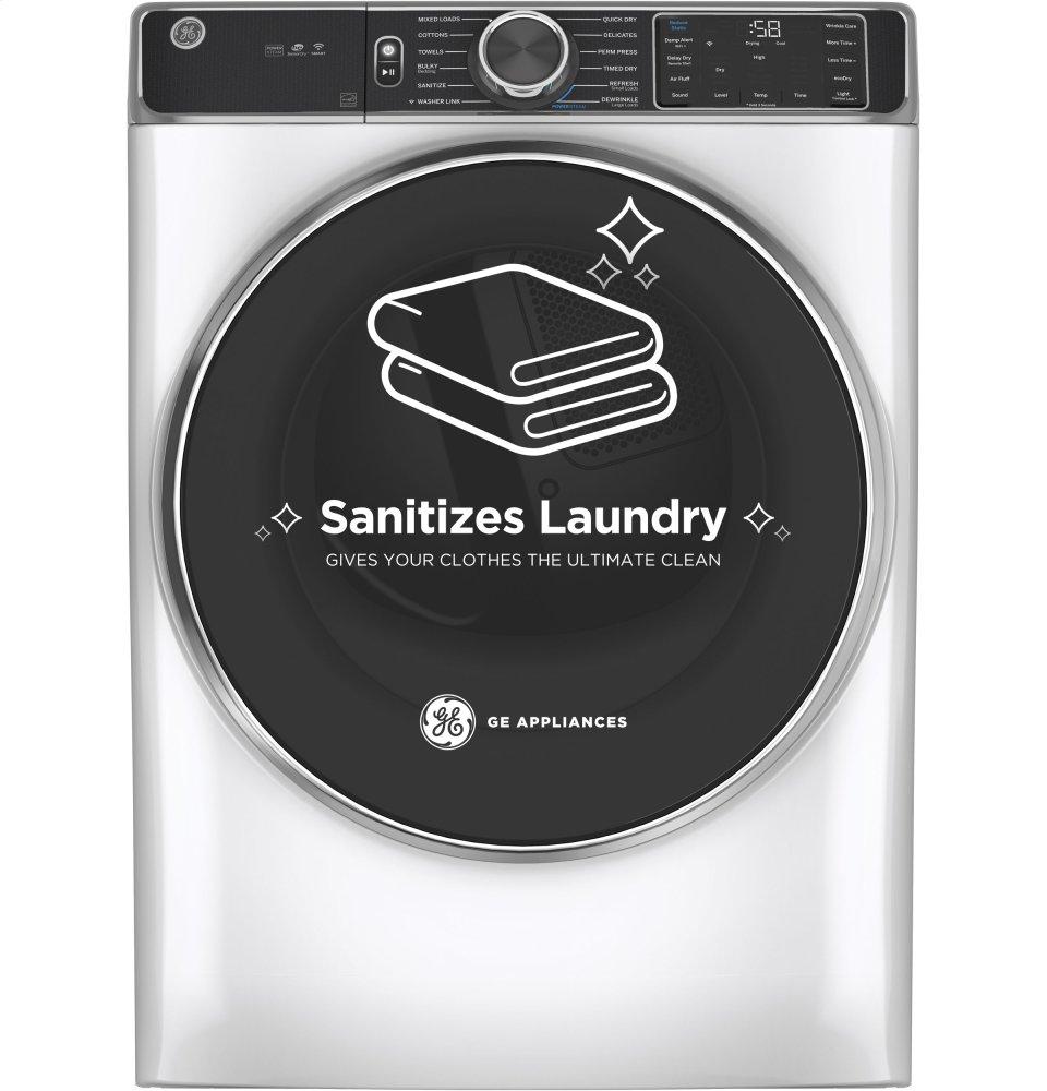 Ge Appliances GFD85GSSNWW Ge® 7.8 Cu. Ft. Capacity Smart Front Load Gas Dryer With Steam And Sanitize Cycle