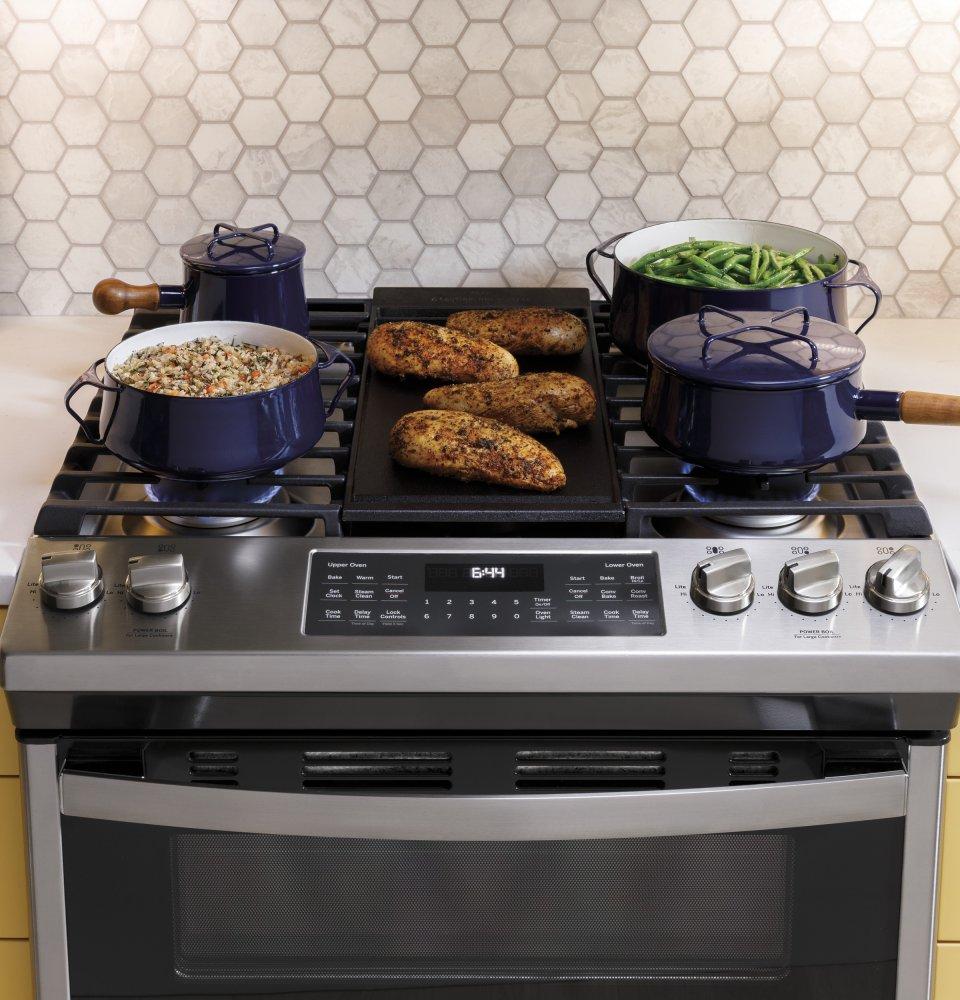 Ge Appliances JGSS86SPSS Ge® 30" Slide-In Front Control Gas Double Oven Range