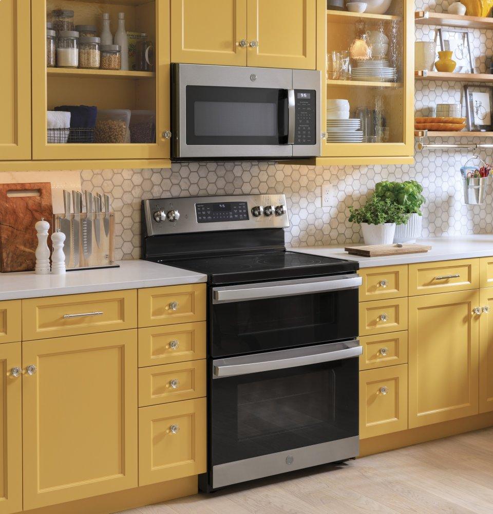 Ge Appliances JVM6175YKFS Ge® 1.7 Cu. Ft. Over-The-Range Sensor Fingerprint Resistant Microwave Oven