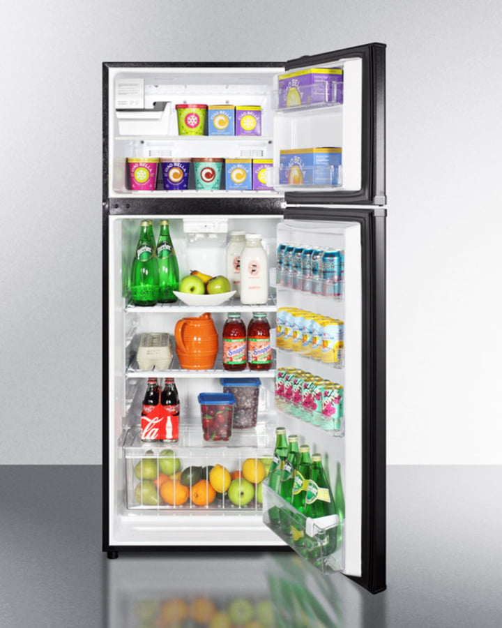 Summit FF1119BIM 24" Wide Top Mount Refrigerator-Freezer With Icemaker