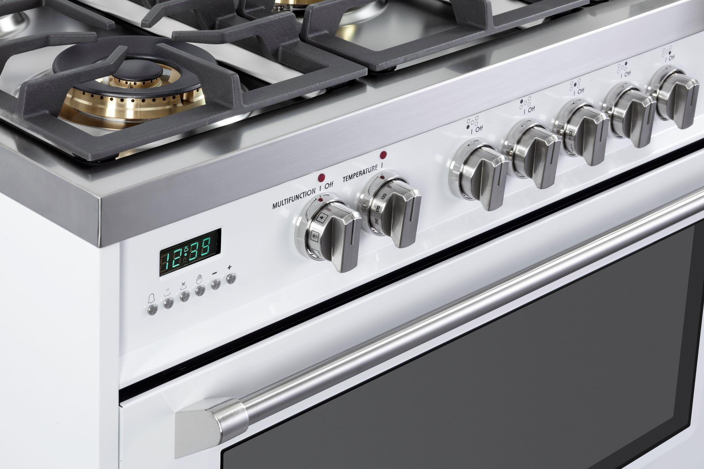 Verona VDFSGE365W White 36" Dual Fuel - Designer Series