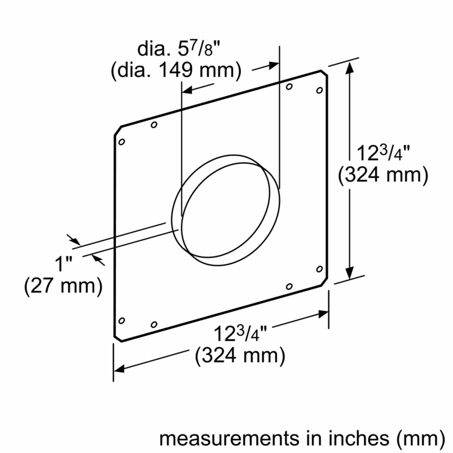 Bosch HDDFTRAN6 Ventilation Accessory Hddftran6