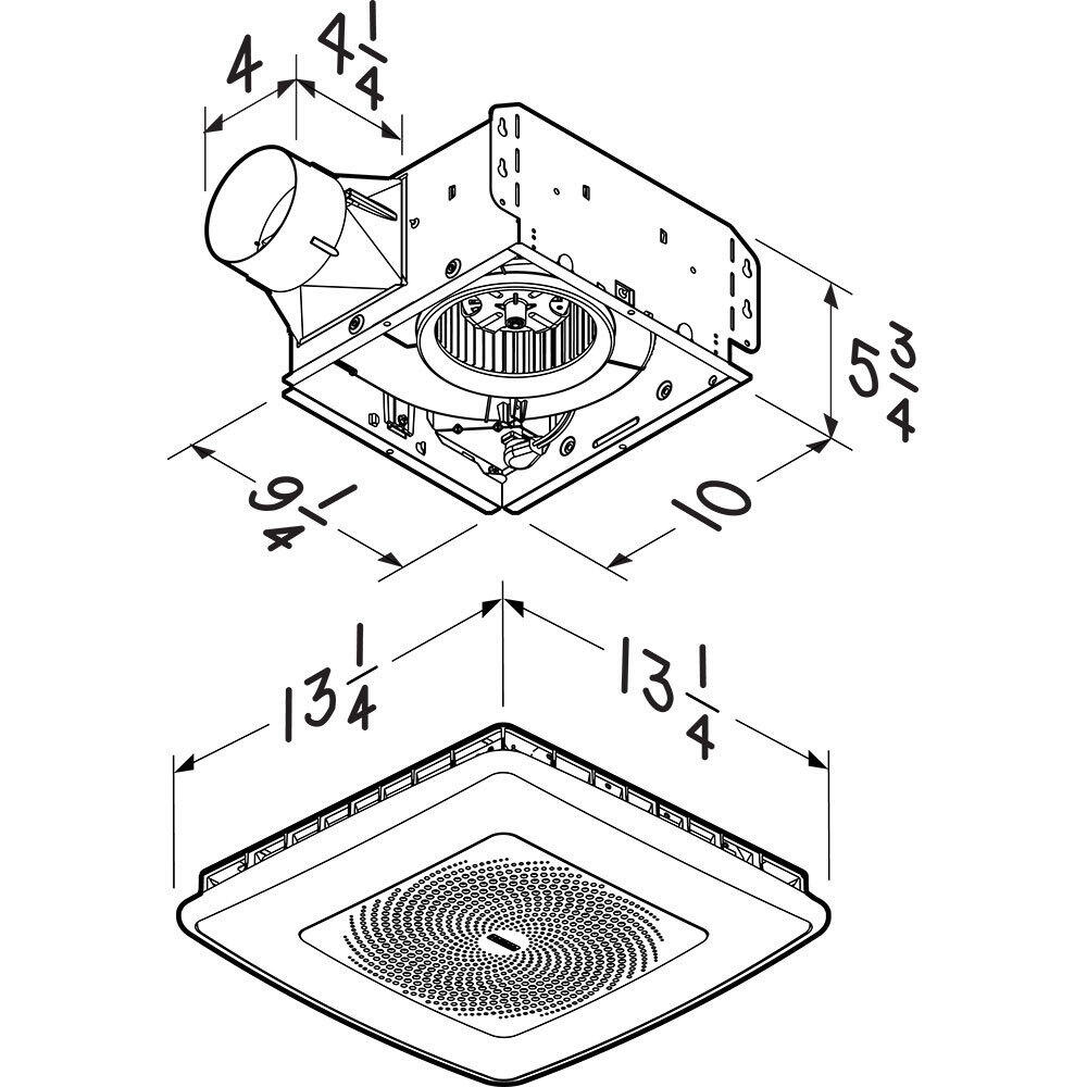 Broan SPK110RGBL Broan-Nutone® Wall Vent Kit, 3