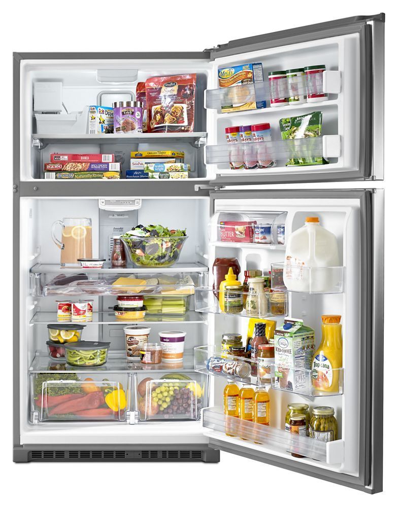 Maytag MRT711SMFZ 33-Inch Wide Top Freezer Refrigerator With Evenair Cooling Tower- 21 Cu. Ft.