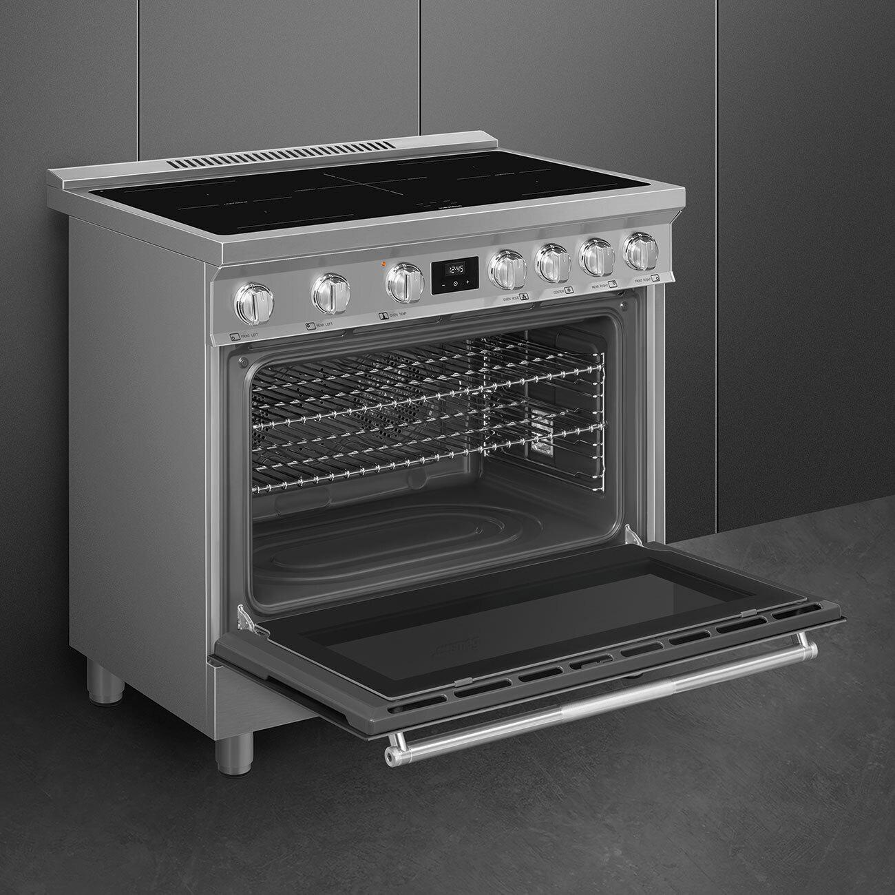 Smeg SPR36UIMX Range Stainless Steel Induction Spr36Uimx
